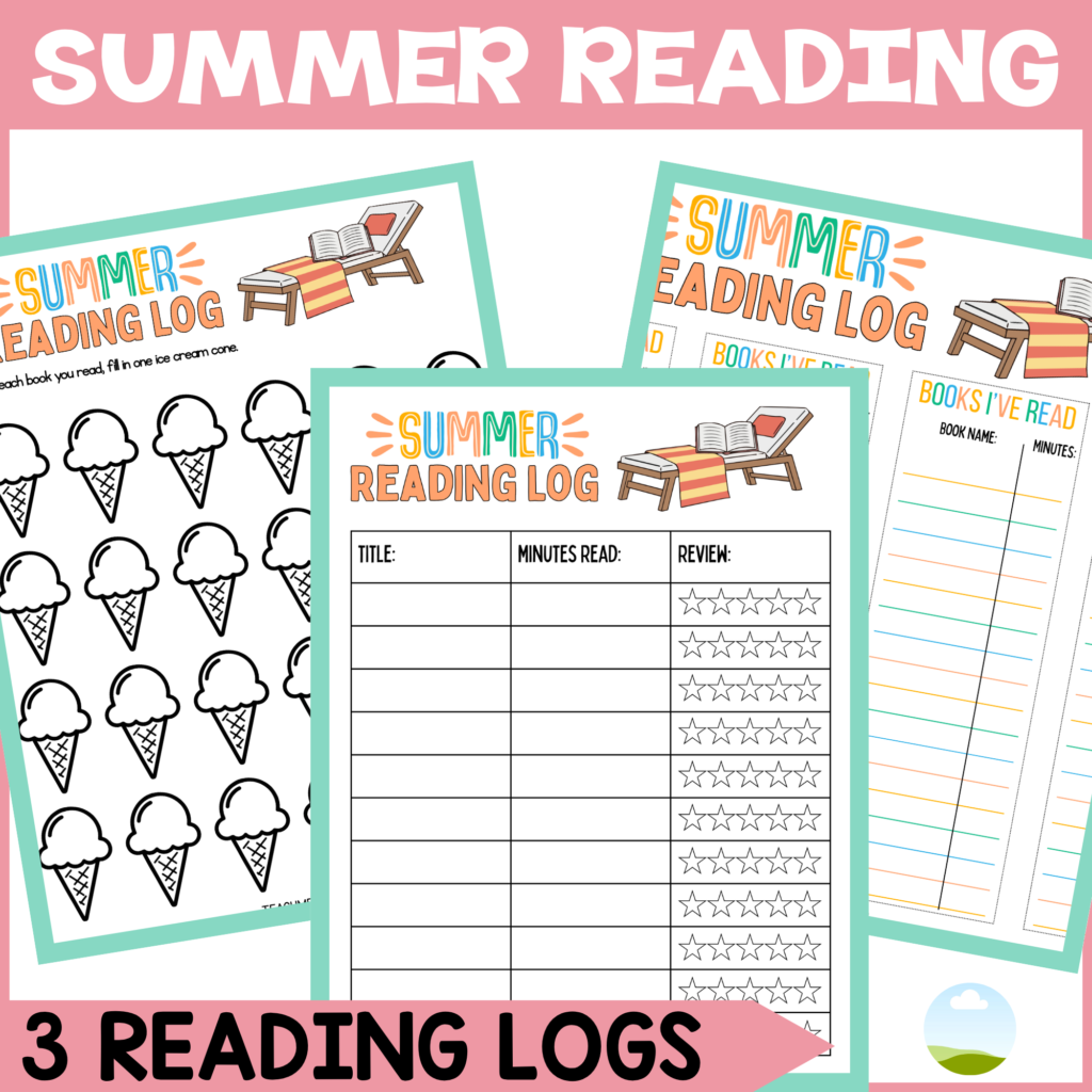 free printable summer reading log